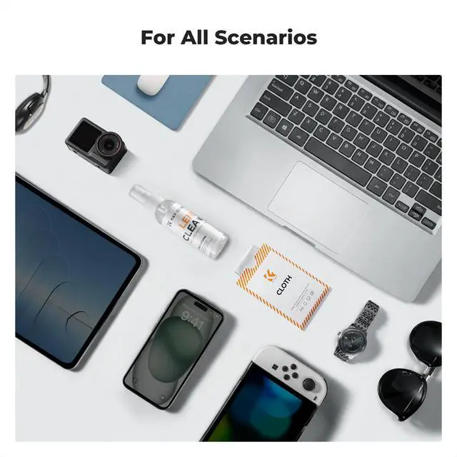 Alt view image 5 of 7 - Lens Cleaner Spray Kit,Microfiber CleaningCloth,Glasses Cleaner