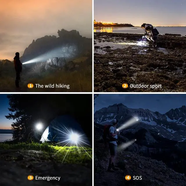 Alt view image 6 of 6 - Super Bright Outdoor EDC Mini Keychain Led Flashlight High 650 Lumens,Waterproof Rechargable Small Torch for Camping and Emergency,Best Gifts for You