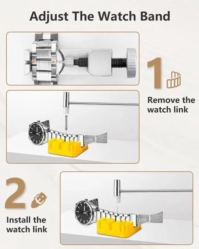 Alt view image 4 of 7 - Watch Repair Kit 149IN1: Watch Link Removal & Battery Replacement