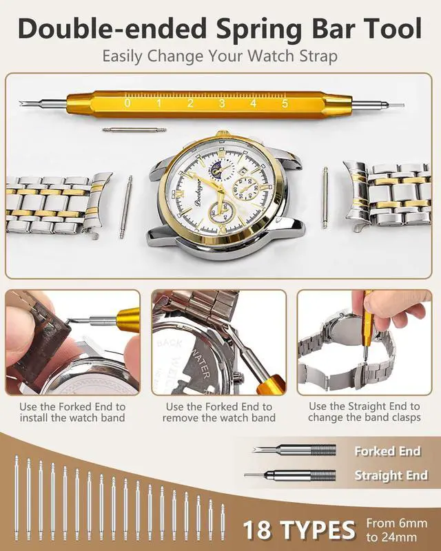 Alt view image 5 of 7 - Watch Repair Kit 149IN1: Watch Link Removal & Battery Replacement