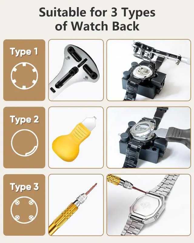 Alt view image 3 of 7 - Watch Repair Kit 149IN1: Watch Link Removal & Battery Replacement
