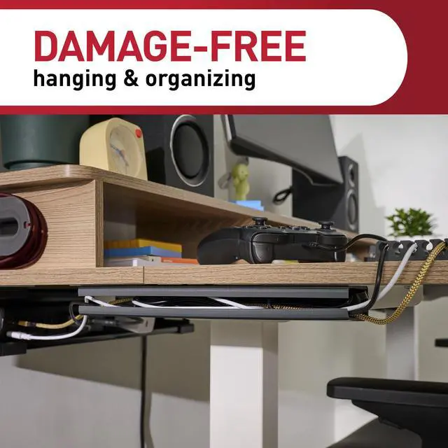 Alt view image 5 of 7 - Cord Organizer Channel, Black, 1 Channel, 8 Large Strips