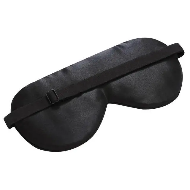Alt view image 2 of 6 - Mulberry Silk Sleep Mask, Cool and Smooth (Original Black)