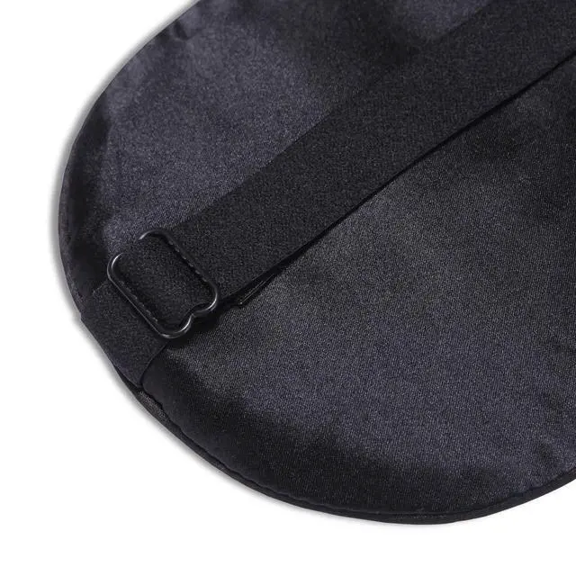 Alt view image 3 of 6 - Mulberry Silk Sleep Mask, Cool and Smooth (Original Black)