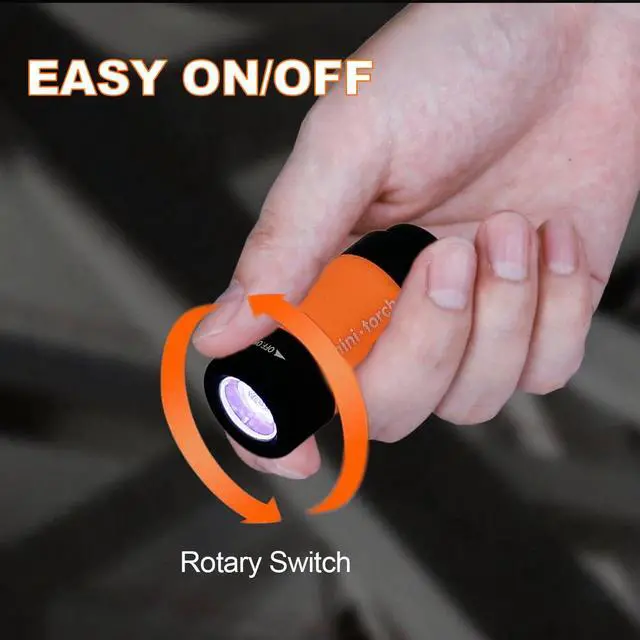 Alt view image 3 of 7 - Small Flashlight LED Keychain Flashlight Rechargeable Mini Flashlight for Emergency Colorful Gift for Kids Students(6)