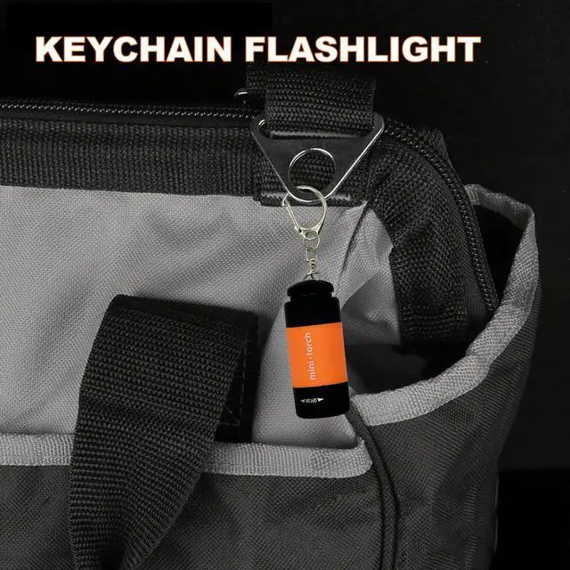 Alt view image 4 of 7 - Small Flashlight LED Keychain Flashlight Rechargeable Mini Flashlight for Emergency Colorful Gift for Kids Students(6)