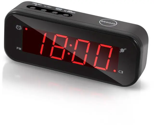 Main image of Small Digital Clock Battery Operated, LED Travel Alarm Clock Battery Powered with Snooze, Cordless, Brightness Adjustable, 12/24Hr, Easy to Use