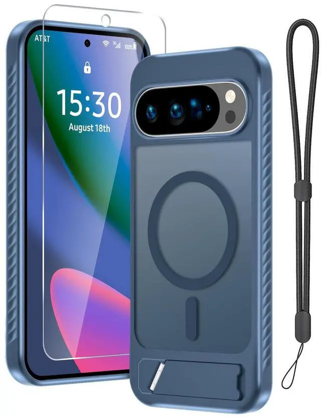 Main image of for Google Pixel 10 Pro XL Case with Screen Protector,Navy Blue