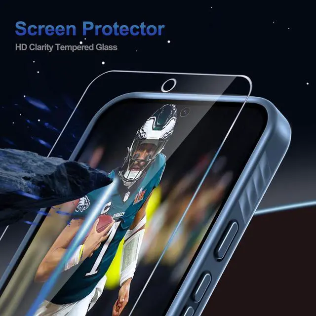 Alt view image 6 of 7 - for Google Pixel 10 Pro XL Case with Screen Protector,Navy Blue