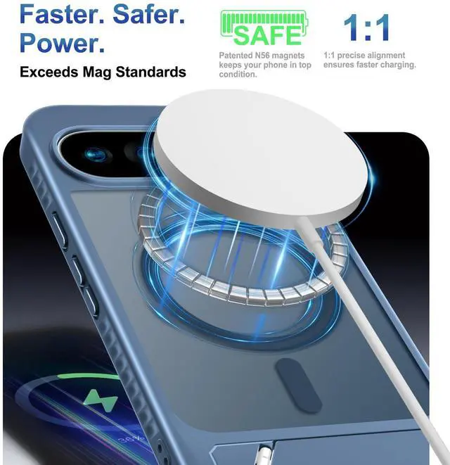 Alt view image 3 of 7 - for Google Pixel 10 Pro XL Case with Screen Protector,Navy Blue