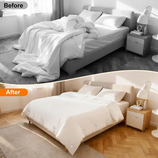 Alt view image 3 of 7 - Duvet Cover Clips, Non-Slip Comforter Fasteners, 6 Pack