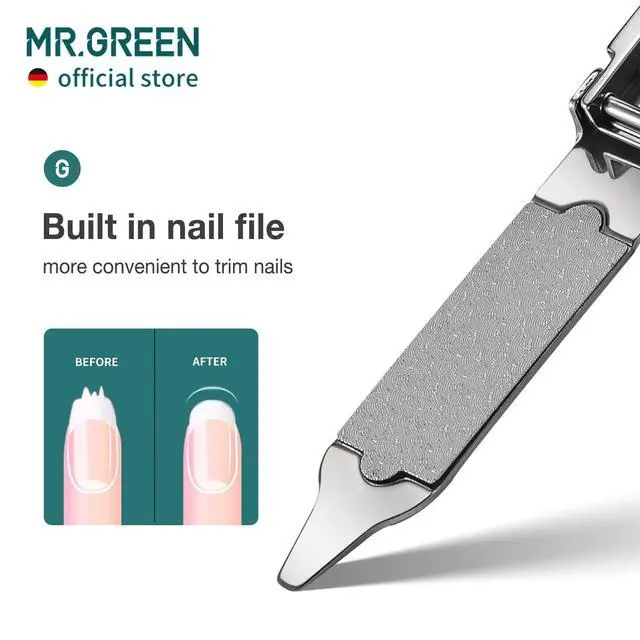 Alt view image 5 of 7 - Collapsible Nail Clippers Small and Thin Portable Travel Nail Scissors Cutter Stainless Steel Manicure Tools with Nail Files (Brown Leather Case+ Iron Box)