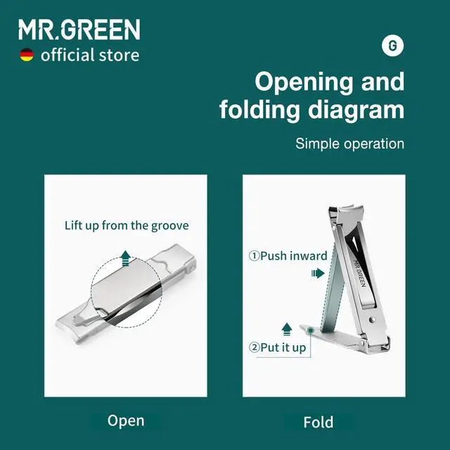 Alt view image 6 of 7 - Collapsible Nail Clippers Small and Thin Portable Travel Nail Scissors Cutter Stainless Steel Manicure Tools with Nail Files (Brown Leather Case+ Iron Box)