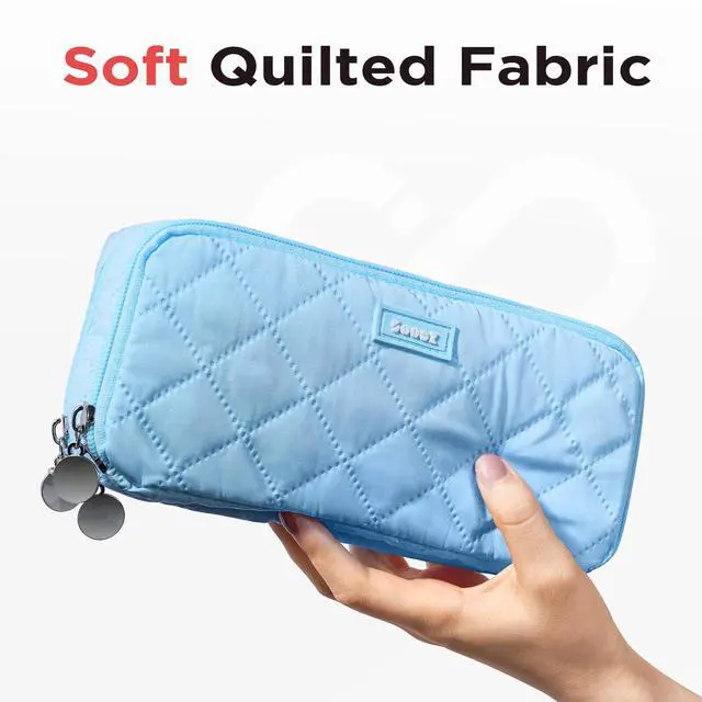Alt view image 2 of 7 - Large Pencil Case Pouch, Extra Big Pencil Bag with 8 Compartments
