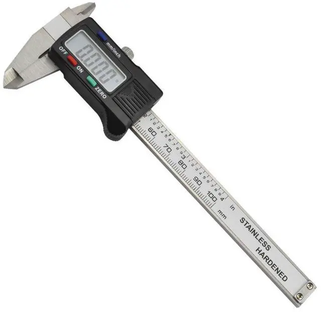 Main image of Precision 100mm 4 Inch Digital Electronic Gauge Stainless Steel Vernier Caliper Micrometer (Small)