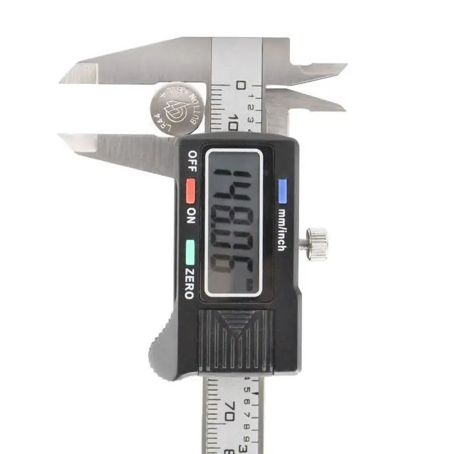 Alt view image 4 of 7 - Precision 100mm 4 Inch Digital Electronic Gauge Stainless Steel Vernier Caliper Micrometer (Small)