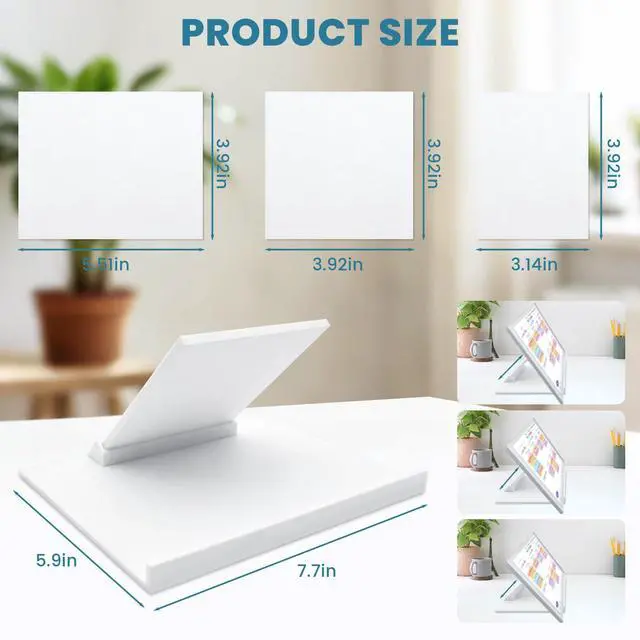 Alt view image 2 of 7 - Desktop Stand for Skylight Calendar, Detachable Digital Calendar Holder for Max 27 & 15 Inch, Stable Base, Tool-Free Installation Compatible with Skylight Calendar