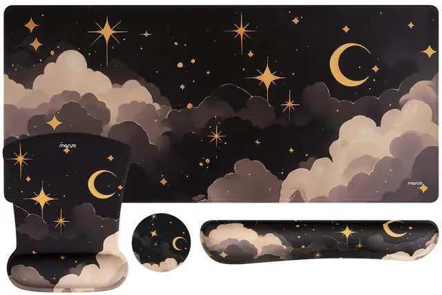 Main image of Keyboard Mouse Pad Set, Large Gaming Mouse Pad&Keyboard Wrist Rest
