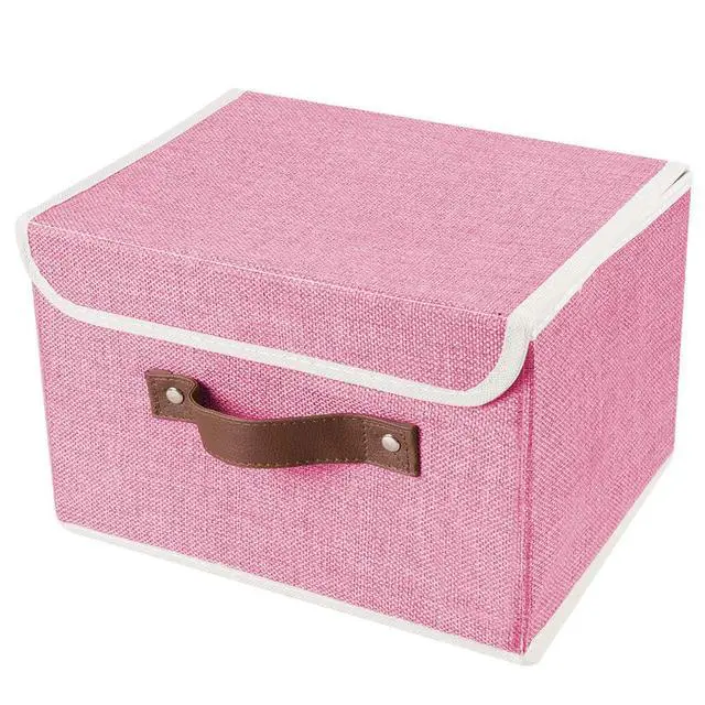 Alt view image 5 of 7 - 2Pack Storage Bins Boxes with Lids 15"x10"x10" Decorative Storage Baskets