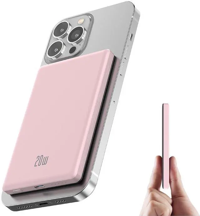 Main image of for Magsafe Power Bank iPhone, Ultra Slim Magnetic Portable Charger 5000mAh