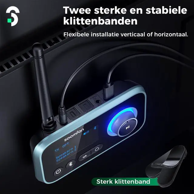 Alt view image 4 of 7 - Bluetooth 5.3 Transmitter Receiver for TV to 2 Headphones