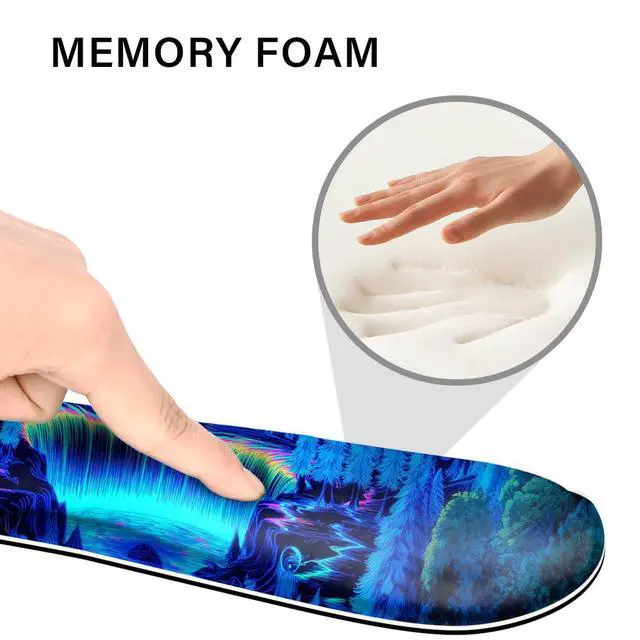 Alt view image 3 of 6 - Desk Pad and Keyboard Wrist Rest, Large Mouse Pad + Keyboard Pad+Mouse Wrist Support, Non-Slip Desk Mat Protector for Office, Home 31.5×11.8 Inches Waterfall