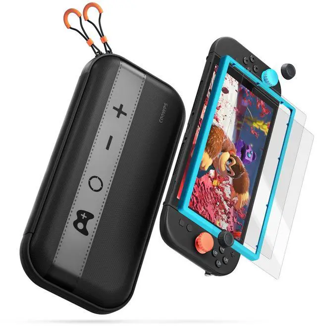 Main image of Ultra Hard Switch 2 Case, with Screen Protectors & Thumb Grip Caps
