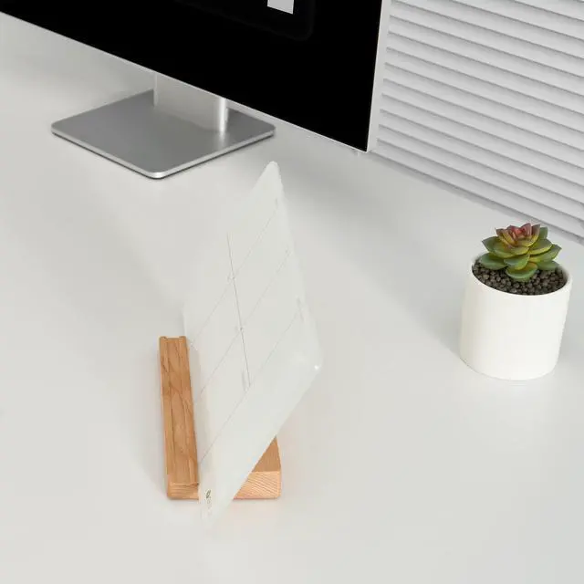 Alt view image 7 of 7 - Desktop Glass Weekly Planner Whiteboard with Detachable Wood Stand,Small Portable Dry Erase Calendar to Do List White Board 12x6" for Office, Home, Schools, Marker&Eraser Included, Yeoux