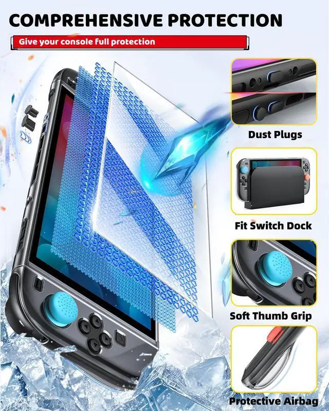 Alt view image 7 of 7 - Switch 2 Accessories Bundle for Nintendo Switch 2 2025(All in One Case Kit)