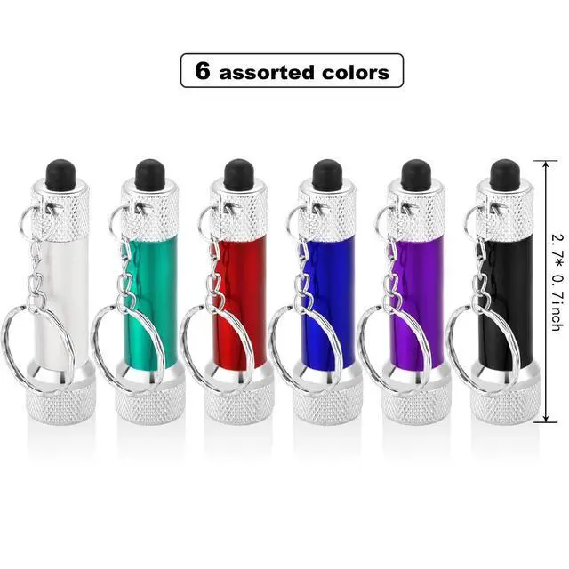 Alt view image 2 of 7 - 30 Pcs Mini LED Keychain Flashlight Bulk