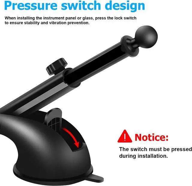 Alt view image 3 of 6 - Magnetic Car Phone Holder, Vehicle Windshield Dashboard Cellphone Mount, Suction Cup Hands Free Automotive Smartphones Stand Accessories, Universal for SUV, Sedan, Truck (Style A)
