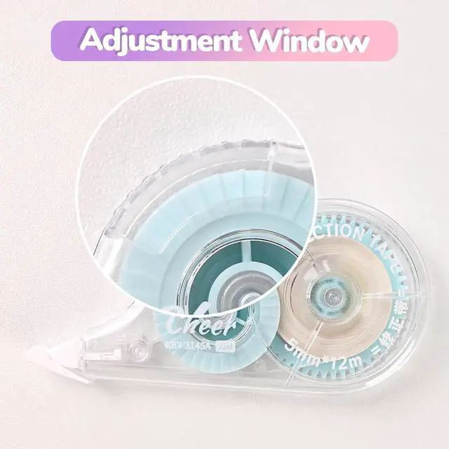 Alt view image 5 of 7 - 6 Pcs Correction Tapes for Instant Corrections, Easy To Use White Smooth Pull Out Tape, Aesthetic Correction Tape for School Office (Macaron)