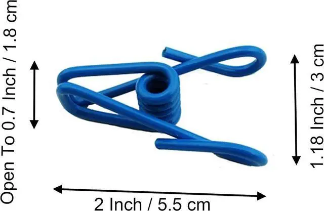 Alt view image 2 of 7 - 30 Pcs 2 Inch 10 Different Random Colors Chip Clips, PVC Coating High Elasticity Strength Clothes Pins, Food Clips and Bag Clips