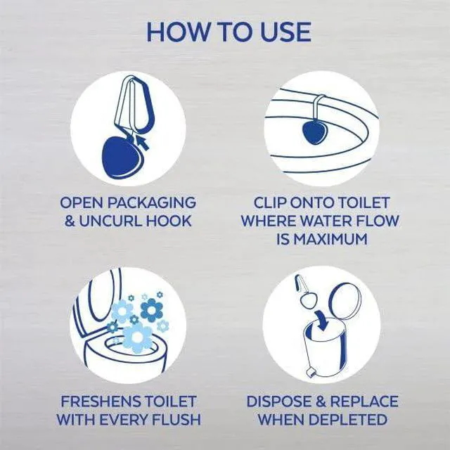 Alt view image 3 of 6 - Automatic In-The-Bowl Toilet Cleaner, Cleans and Freshens Toilet Bowl, Atlantic Fresh Scent, 2 Count (Pack of 1)