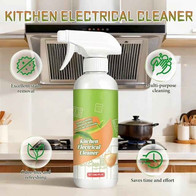 Alt view image 4 of 7 - Electrolyzed Ion Kitchen Cleaner Spray, Cleanse Natural Enzyme Formula to Household Appliances, Multi Purpose Cleaner, Kitchen Appliance Cleaner for Hold, Oven, Stove, Range Hood