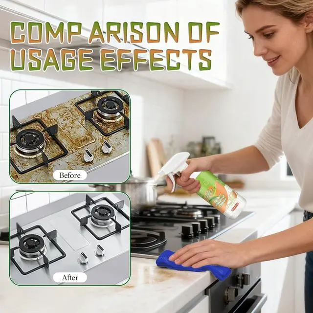 Main image of Electrolyzed Ion Kitchen Cleaner Spray, Cleanse Natural Enzyme Formula to Household Appliances, Multi Purpose Cleaner, Kitchen Appliance Cleaner for Hold, Oven, Stove, Range Hood