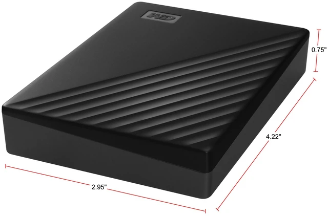 Alt view image 6 of 7 - WD 4TB My Passport Portable Storage External Hard Drive USB 3.2 for PC/MAC Black (WDBPKJ0040BBK-CESN)