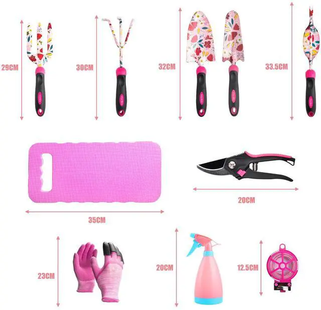 Alt view image 4 of 7 - Monika 20Pcs Garden Tool Kit Set Garden Tools For Woman Gifts