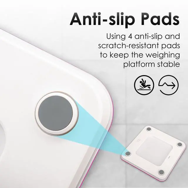Alt view image 6 of 7 - Monika Smart Scale Digital Bathroom Scale for Body Weight Fat Muscle Mass Bluetooth Accurate Weight Scale with Smartphone App