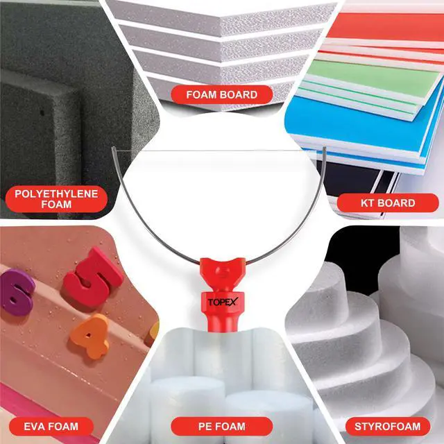 Alt view image 4 of 7 - TOPEX 3-in-1 Hot Wire Foam Cutter Styrofoam Cutting Tool Set
