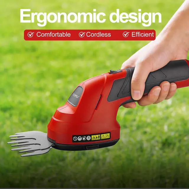 Alt view image 4 of 7 - TOPEX 4v 2in1 Cordless Grass Hedge Trimmer Grass Shears Cutter Garden Tool