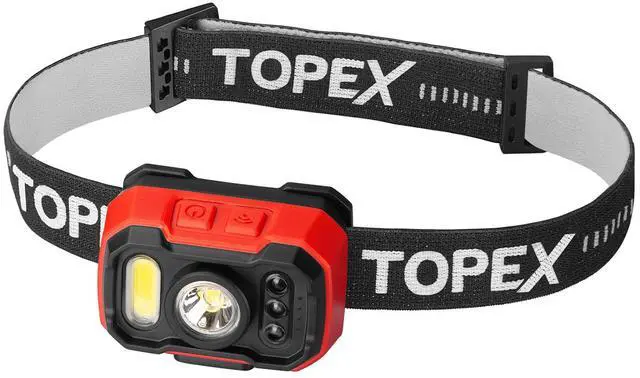 Main image of TOPEX Headlamp Rechargeable Head Torch, 1000 Lumens Waterproof LED Headlight with Red Lights, 11 Light Modes, Motion Sensor Control for Camping, Hiking, Outdoor