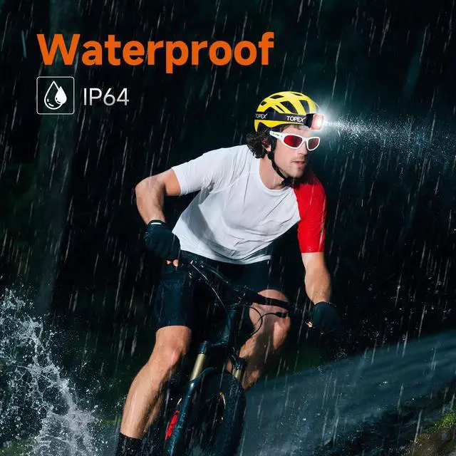 Alt view image 7 of 7 - TOPEX 1000 Lumens Magnetic Base Rechargeable Work Light with 7 Light Modes & 10 Hours Runtime, IP64 Waterproof & Headlight, Detachable Head Lamp