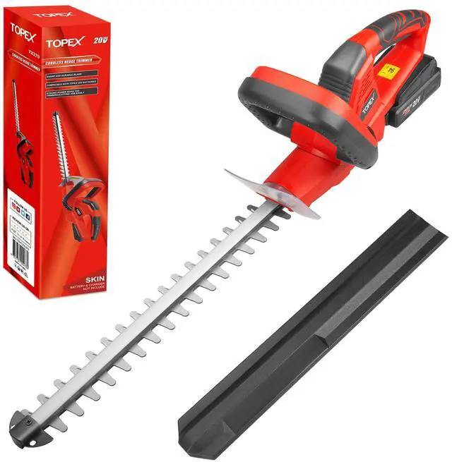 Main image of TOPEX 20V Cordless Hedge Trimmer for Shrub, Cutting, Trimming, Pruning
