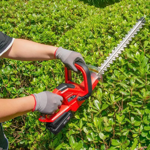 Alt view image 6 of 7 - TOPEX 20V Cordless Hedge Trimmer for Shrub, Cutting, Trimming, Pruning