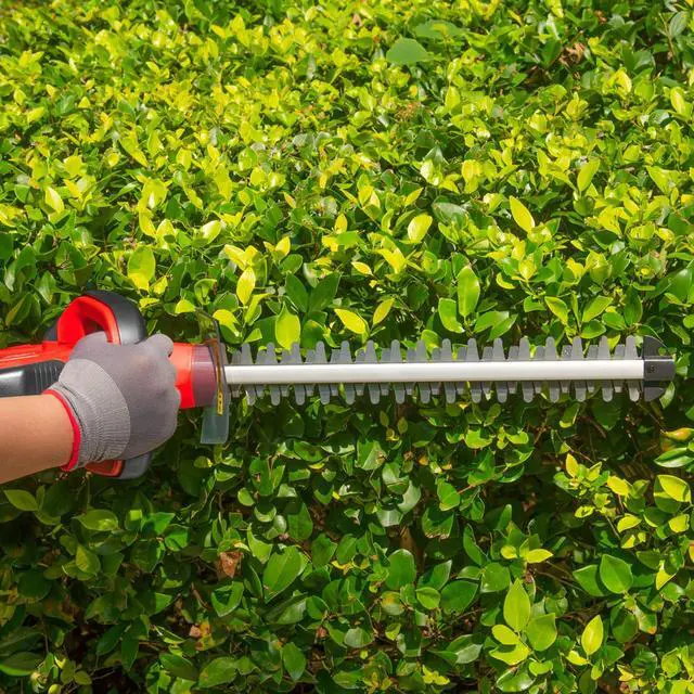 Alt view image 7 of 7 - TOPEX 20V Cordless Hedge Trimmer for Shrub, Cutting, Trimming, Pruning