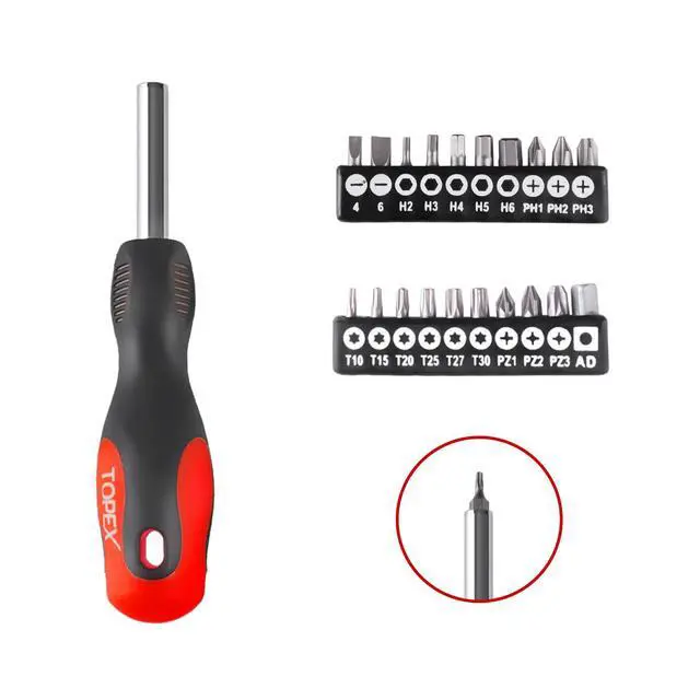 Alt view image 7 of 7 - TOPEX 65-Piece Household Hand Tool Set Home Auto Repair Kit Premium Quality