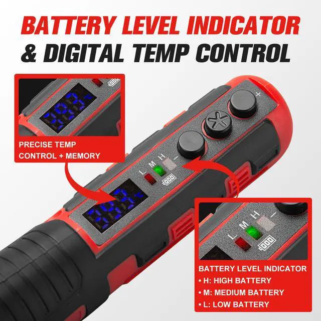 Alt view image 6 of 7 - TOPEX 4V Max Cordless Soldering Iron, Cordless Soldering Iron Kit, 12 Second Quick Heat Up, with Rechargeable Lithium-Ion Battery, for Electronics