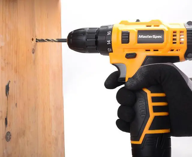 Alt view image 7 of 7 - MasterSpec 12V Cordless Drill Driver Screwdriver Accessories W/1 Battery Charger