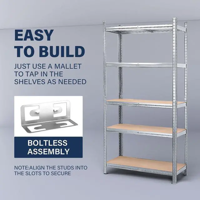 Alt view image 4 of 7 - MasterSpec Garage Shelving Warehouse Shelf unit Storage Rack 1.8x0.9m